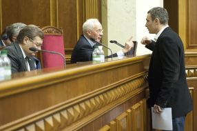 Vitaliy Klichko and Nikolay Azarov