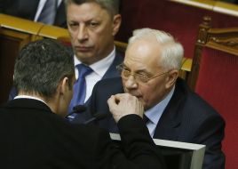 Vitaliy Klichko, Nikolay Azarov and Yuriy Boyko