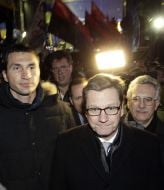 Vitali Klitschko and Guido Westerwelle