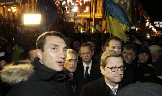 Vitaliy Klitschko and Guido Westerwelle