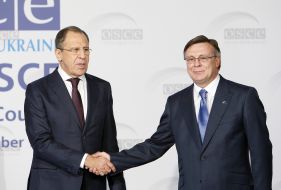 Leonid Kozhara and Sergey Lavrov