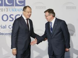 Leonid Kozhara and Sergey Lavrov