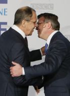Leonid Kozhara and Sergey Lavrov