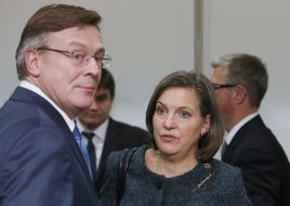 Леонид Кожара и Виктория Нуланд