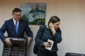 Леонид Кожара и Виктория Нуланд