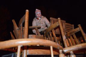 Pyramid of the chairs