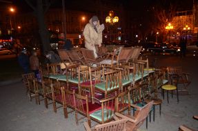 Pyramid of the chairs