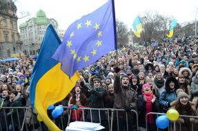 Участники митинга