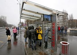 People at the bus stop