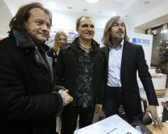 Nikas Safronov, Oleg Skripka and Vasiliy Popadyuk