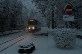 Снігопад в Євпаторії 
