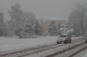 Снігопад в Євпаторії 