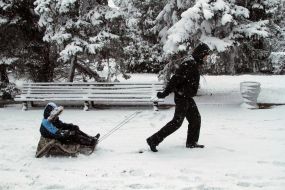 Снігопад в Євпаторії 