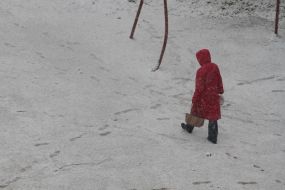 Снігопад в Євпаторії 