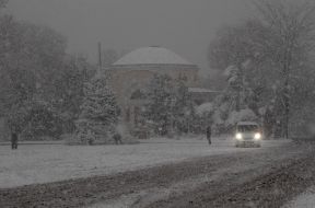 Снігопад в Євпаторії 