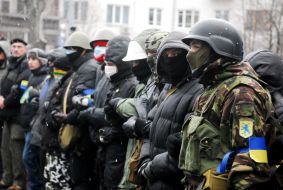 Participants of the mass meeting