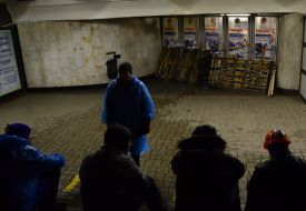 Заблокований вхід на станцію метро "Майдан Незалежності"