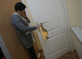 Вибиті двері офісу партії "Батьківщина"