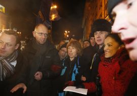 Кэтрин Эштон и Арсений Яценюк