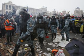 Soldiers of Special Forces "Berkut"