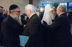 Vladimir Rybak, Leonid Kravchuk and Leonid Kuchma