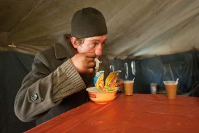 The point of heating in Zaporozhia