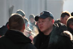 People on the station