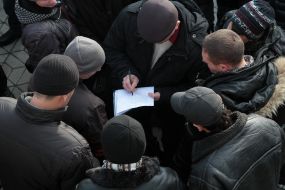 People on the station