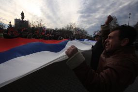 Mass meeting for entering into the Customs union