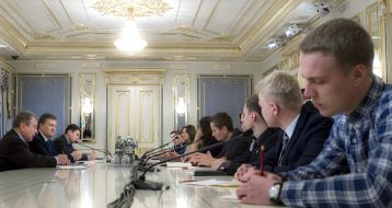 Meeting of President with the representatives of student 