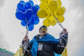 Participant of flash mob