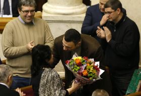 Vitaliy Klichko and Mariya Matios 