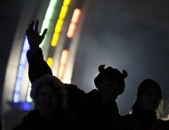 Participants of the festive program