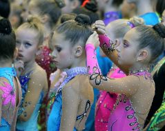 Учасниці  турніру з художньої гімнастики