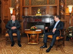 Nikolay Azarov and Dmitriy Medvedev
