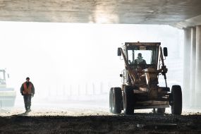 Construction of the transport interchange