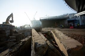 Construction of the transport interchange