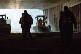 Construction of the transport interchange