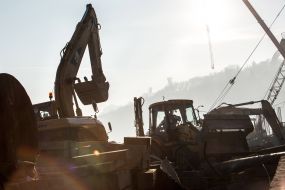 Construction of the transport interchange