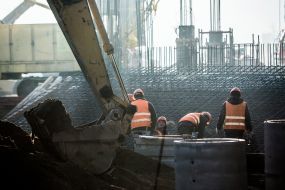 Construction of the transport interchange