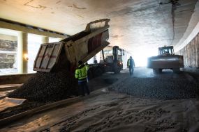 Construction of the transport interchange