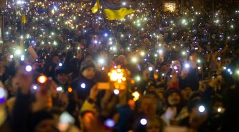 Celebration of New Year in Kiev