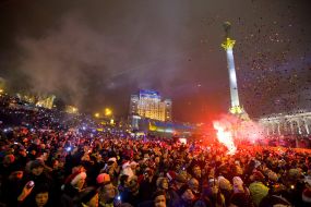 Celebration of New Year in Kiev
