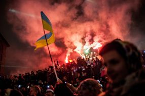 Celebration of New Year in Kiev