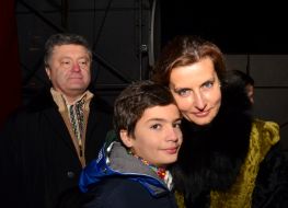Petr Poroshenko with the wife Marina
