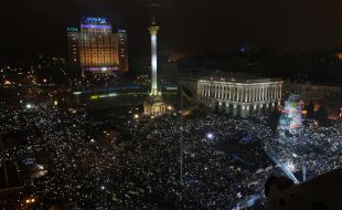 Celebration of New Year in Kiev