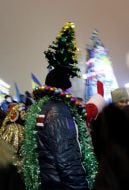 Participants of celebration of New Year 