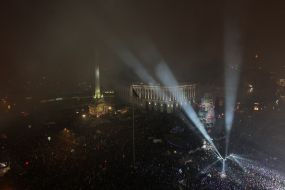 Celebration of New Year in Kiev