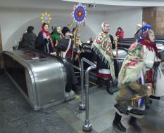 Участники парада Рождественских звезд