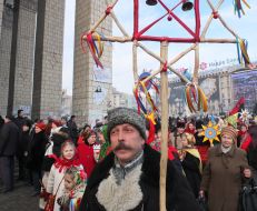 Участники парада Рождественских звезд